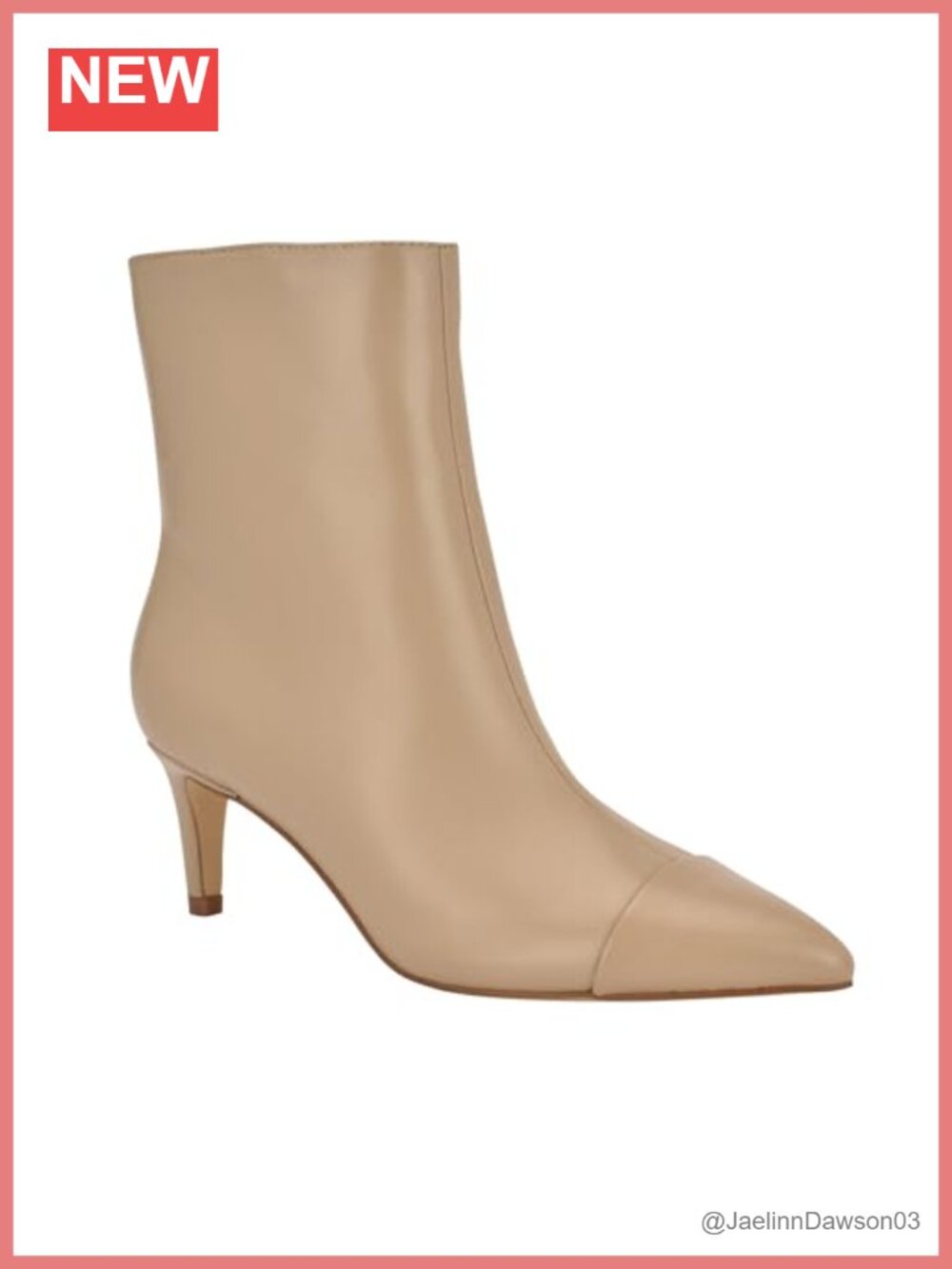 Pointed Toe Ankle Booties with Kitten Heel and Side Zipper